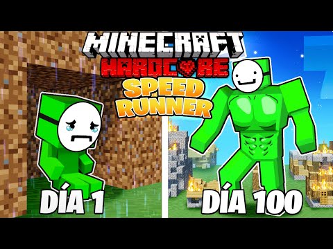 I SURVIVED 100 DAYS as a SPEEDRUNNER in MINECRAFT HARDCORE!