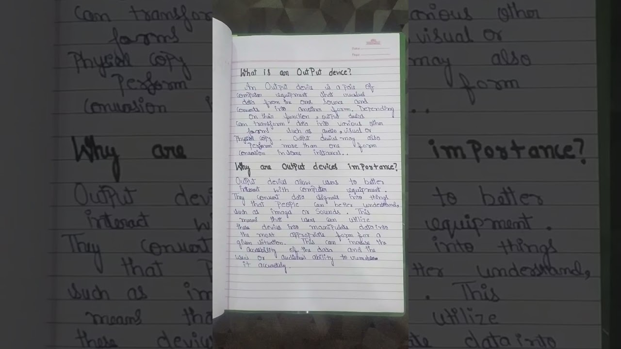 Class IX Computer Report file ||Holiday Homework||