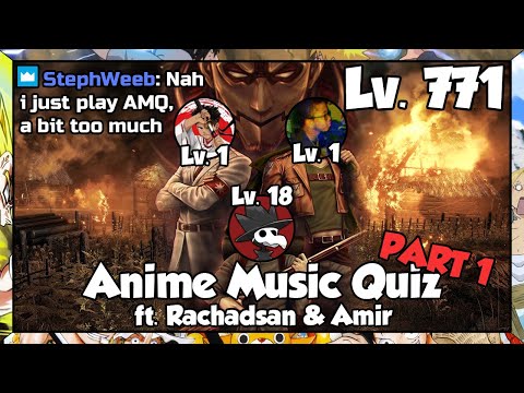 LEVEL 771 AMQ VETERAN SNEAKS HIS WAY INTO NOOB LOBBY!!! | Anime Music Quiz Highlights w/ Rachadsan