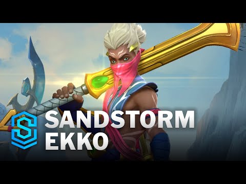 Sandstorm Ekko Wild Rift Skin Spotlight