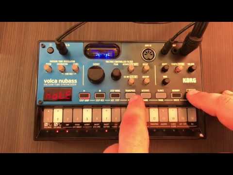 KORG volca nubass - Analogue bass synthesizer with Nutube -  1st Jam