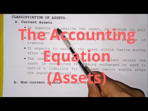 Basic Accounting The Accounting Equation Assets