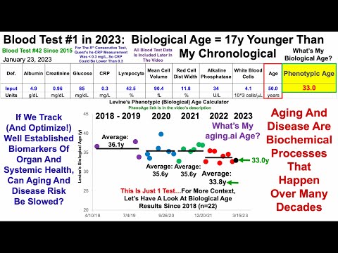 Quantifying Biological Age: Blood Test #1 in 2023