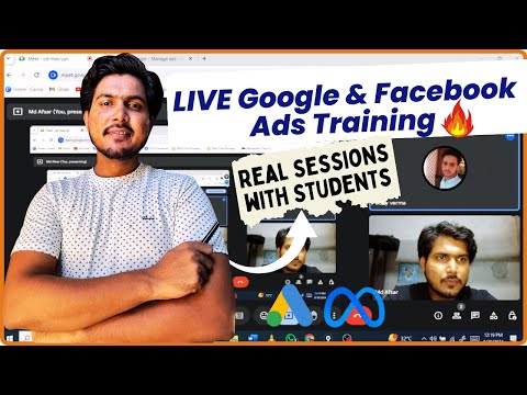 Live Google ads facebook ads Personalized Training 0nly at 9999