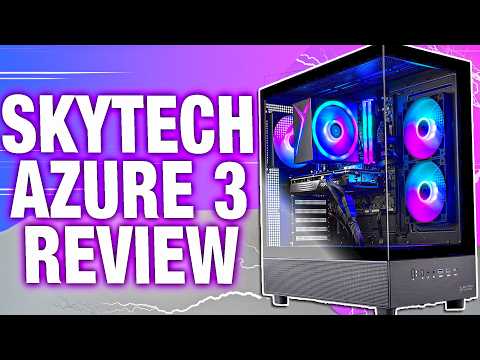 Skytech Gaming Azure 3 Gaming PC, AMD Ryzen 7 7800X3D 4.2GHz, AMD RX 9070XT 16GB VRAM, 1TB Gen4 NVMe SSD, 24GB DDR5 RAM 6000, 850W Gold ATX 3 PSU, 360 ARGB AIO, WI-FI 5, Windows 11, Desktop video review thumbnail