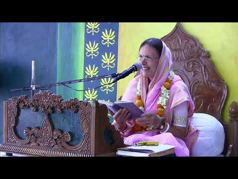 H.G. Indulekha devi dasi gave an English S.B. 9.19.3 class in Mayapur.
