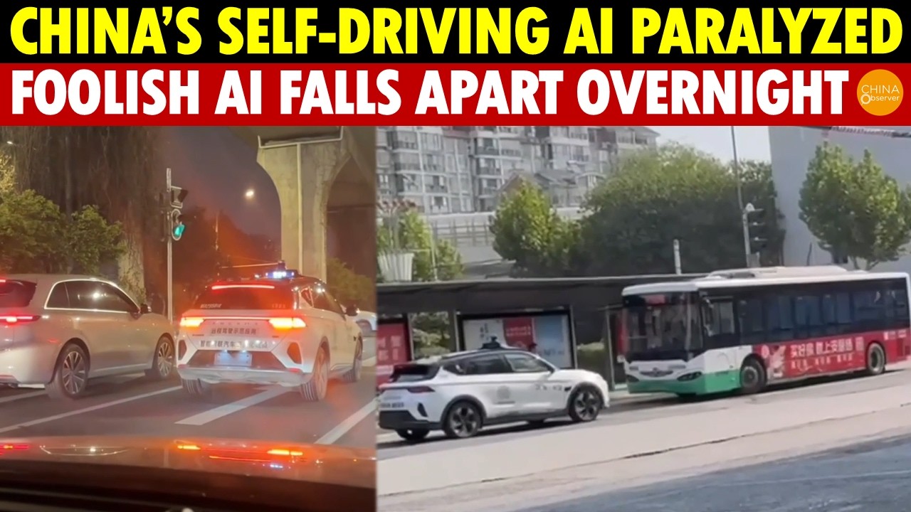 A Total Disaster! China’s Self-Driving AI Paralyzed Overnight, Foolish AI Falls Apart!