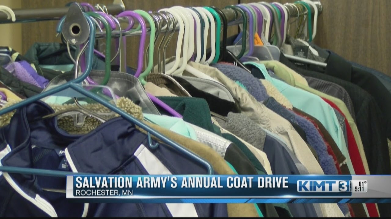 Salvation Army winter coat donation drive
