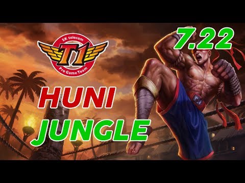 SKT T1 Huni Lee Sin Jungle Patch 7.22 Pro Replay