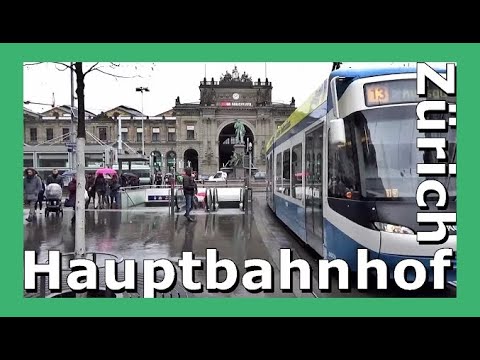 Zürich Hauptbahnhof SBB / Rundgang durch den grösste Bahnhof der Schweiz, Stadt Zürich