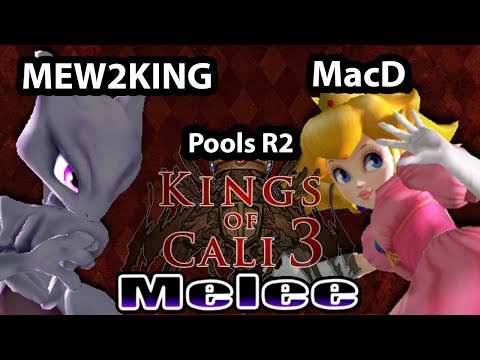 Kings of Cali 3 - Mew2King (Marth, Mewtwo) Vs. MacD (Peach) - Pools Round 2