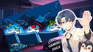 Kizamu Tsuro Reacts - Hololive EN's gaming fails.