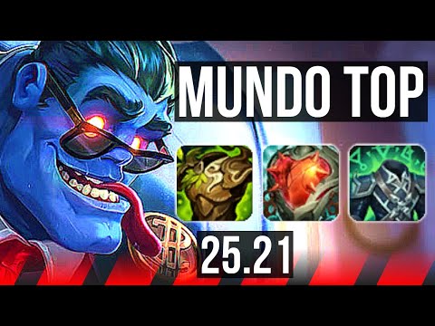 DR. MUNDO vs MORDEKAISER (TOP) | Rank 1 Mundo, Rank 3, 5k comeback, 9/2/7 | TR Challenger | 25.21