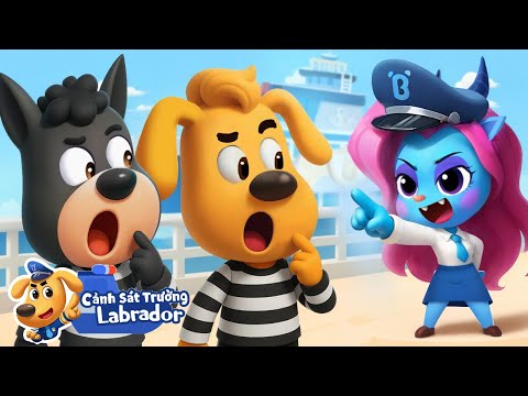 🦝 Ai là tên trộm | Đến thành phố Ven Biển | Hoạt hình thiếu nhi 👮 Cảnh sát trưởng Labrador Vietnam 🚔