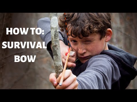how to make a survival bow for kids!