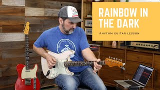 How To Play - Rainbow In The Dark - Dio - Guitar Lesson - Rhythm Guitar ??