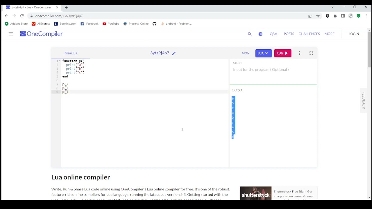 Tutorial Lua Untuk Pemula PART 5 : Function