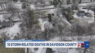 10 storm-related deaths in Davidson County
