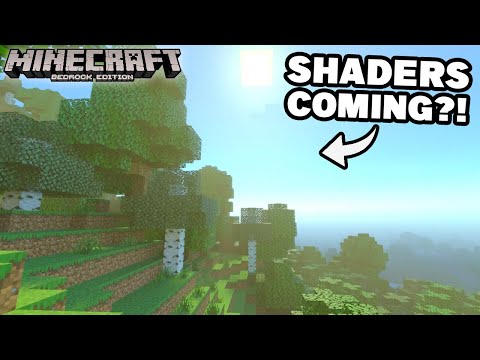 SHADERS COMING TO BEDROCK?! Promising News for ALL Minecraft Bedrock Devices! New Graphics Update