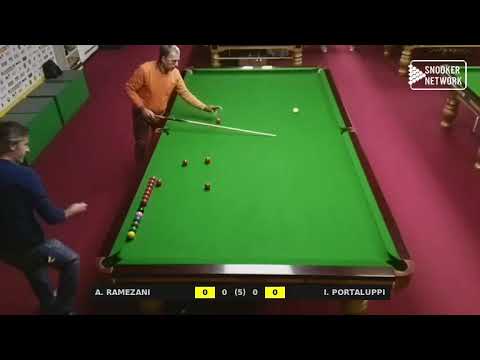AMBROSIAN SNOOKER - PROV. FIBIS MILANO CAT. B 2019/20 - A. RAMEZANI vs I. PORTALUPPI