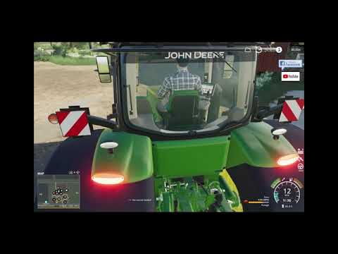 Lazy Acres Farm, time lapse, feeding pigs and cows, harvesting corn for chaff, FS19