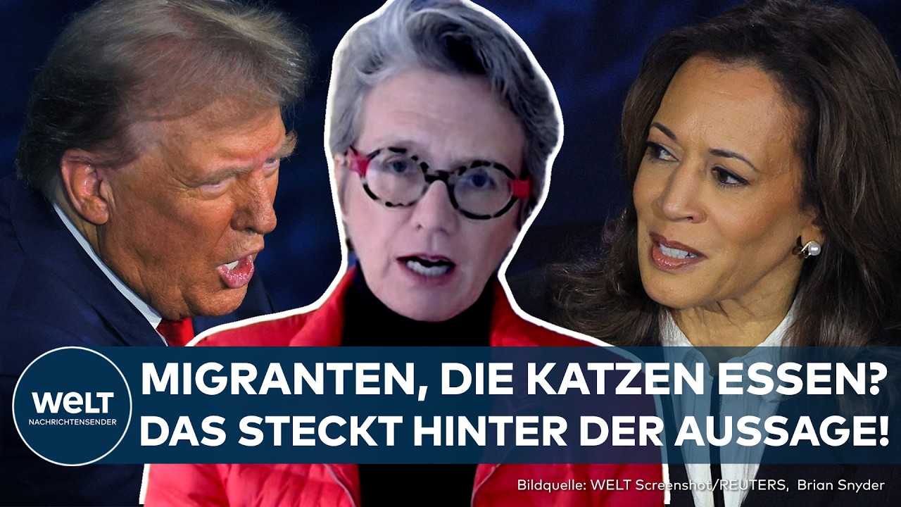TV-DEBATTE: Donald Trump gegen Kamala Harris! "Migranten essen Katzen" soll Grundstimmung zeigen