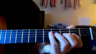 how to play "travelin' man" in D