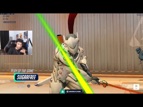 POTG! Sugarfree Genji Season 15 Top 500 Gameplay Overwatch 2