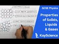GCSE Physics Properties Of Solids Liquids And Gases