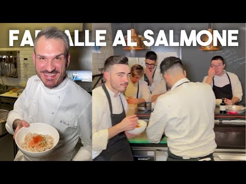 FARFALLE AL SALMONE PER LO STAFF - Chef Roberto Di Pinto