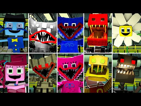 [Minecraft] ALL NEW JUMPSCARES MONSTER SKINS - Project: Playtime