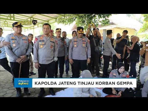 KAPOLDA JATENG BERIKAN BANTUAN 1 000 SEMEN UNTUK BANGUN RUMAH KORBAN GEMPA DI BATANG