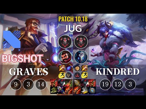 DRX BigShot Graves vs Kindred Jungle - KR Patch 10.18