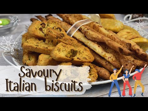 Savoury biscuits: delicious and easy Italian Christmas party appetizers