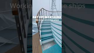 Day off in Catalina! Unfortunately we didn’t make the wine mixer 😂 #california #cruise #crew