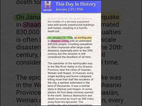 The Devastating 1556 China Earthquake: #History #Earthquake #China #1556 #Disaster #Education