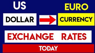 1 Us Dollar to Euro Exchange Rates Today EUR USD