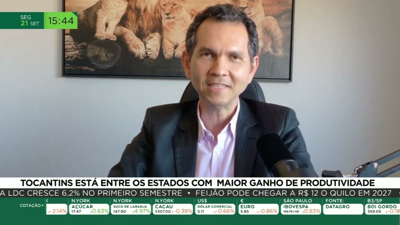 Tocantins está entre os estados com maior ganho de produtividade