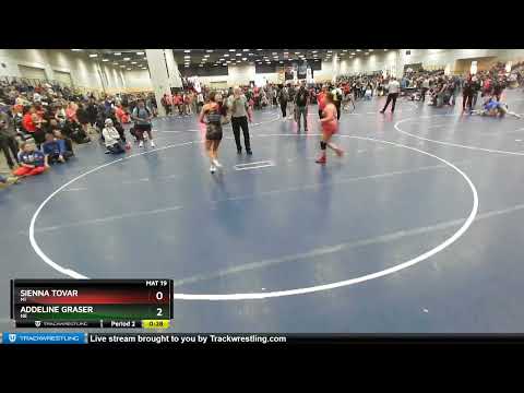 144 Lbs Champ. Round 1 - Sienna Tovar, MI Vs Addeline Graser, NE 833b