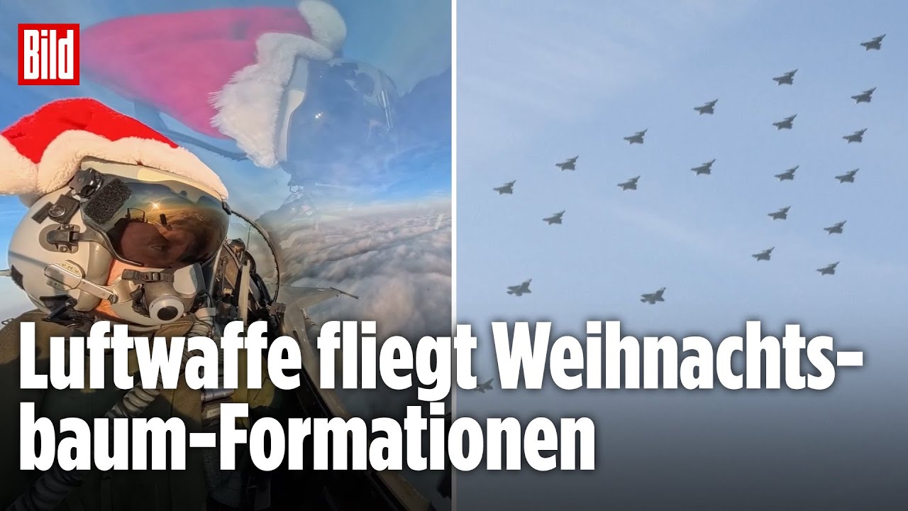 SPEKTAKEL AM HIMMEL: Kampfflugzeuge bringen Weihnachtsfreude – Schweden feiert mit Action