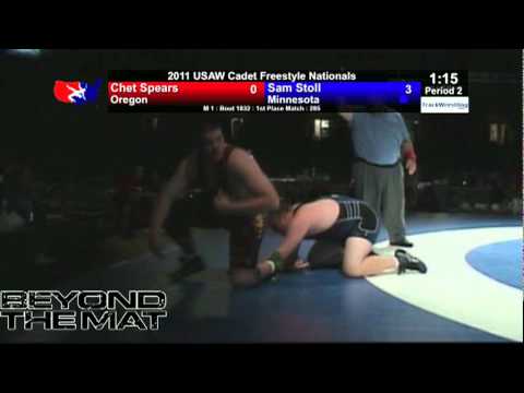 Cadet Freestyle Final 285 - Sam Stoll (MN) vs. Chet Spears (OR)