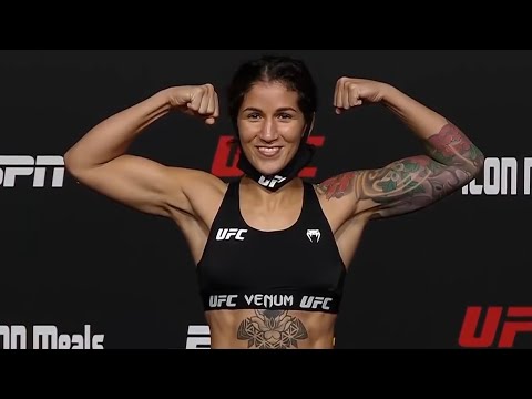 Pannie Kianzad and Raquel Pennington - Official Weigh-ins - (UFC Fight Night: Smith vs. Spann)