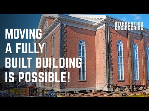 Part of a video titled How engineers move entire buildings - YouTube