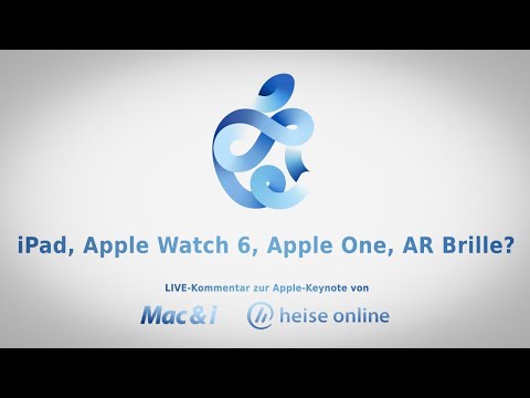 Neues iPad, Apple Watch, Apple One und One more thing? | LIVE-Kommentar zur Apple-Keynote