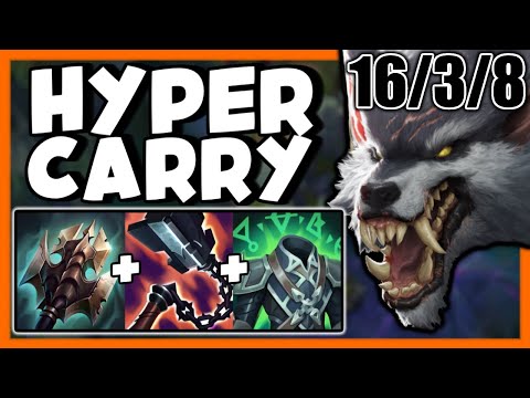 HARD CARRYING MY DIAMOND RANKED GAME WITH WARWICK TOP - League of Legends