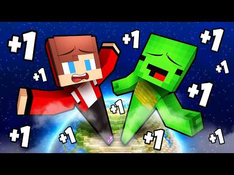 Mikey and JJ: 1 Second +1 cm LEGS in Minecraft! Maizen