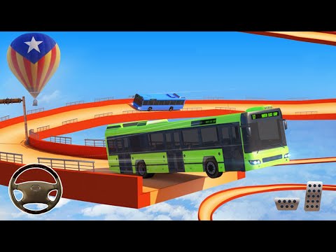 Mega Ramp Bus Stunt Driving Games - Impossible Bus Stunt Driving - Free Bus Games 2021