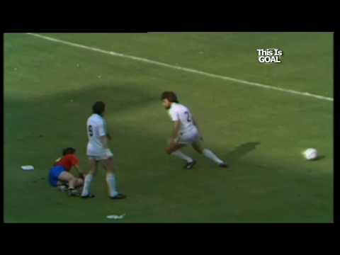 Goal! Quini. UEFA European Football Championship 1980. Group Stage. Belgium - Spain