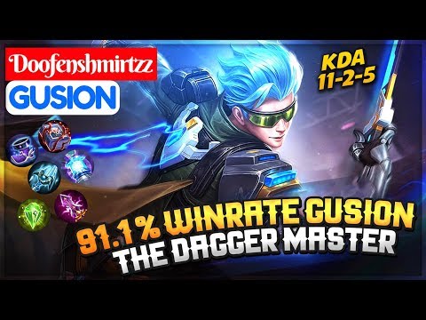 91.1 % Winrate Gusion, Doofenshmirtzz The Dagger Master [ Doofenshmirtzz Gusion ] Mobile Legends Video