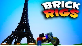 LEGO MOTORCYCLE CRASHES! | FUN Brick Rigs Gameplay (Kid Friendly Lego Gaming and FUN!)